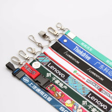 Cheap Polyester Custom ID Neck Printed Lanyards for Promotional Gifts